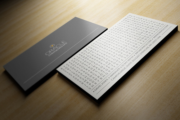 Word Search Business Card in Business Card Templates - product preview 3