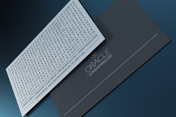 Word Search Business Card in Business Card Templates - product preview 5
