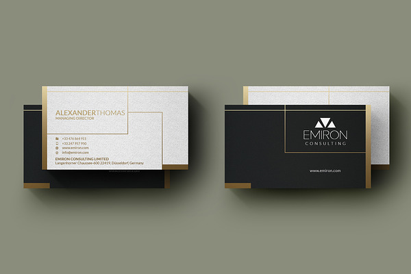 Luxury Gold Business Card