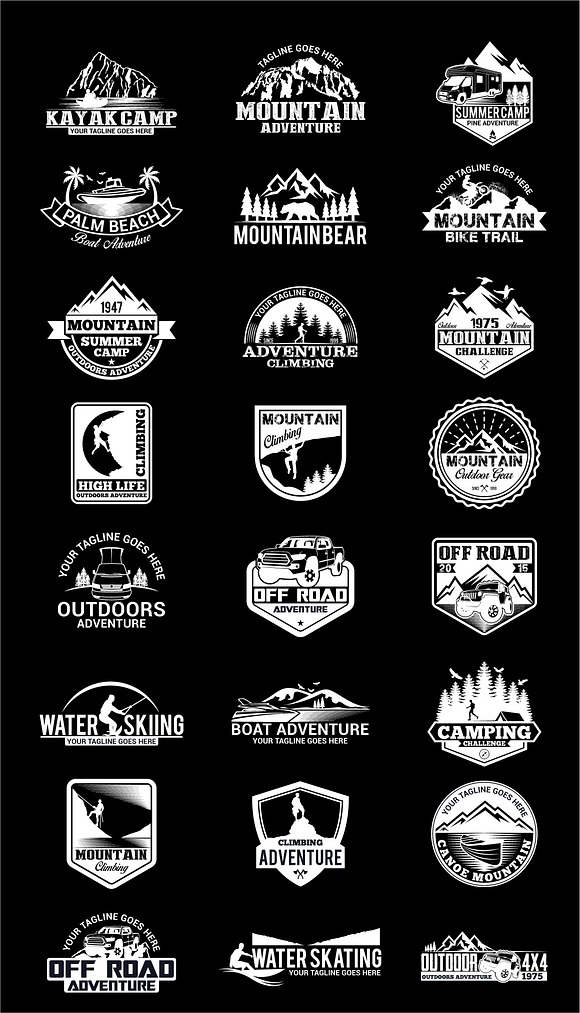 Adventure Badges in Logo Templates - product preview 2
