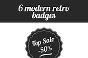 Modern Retro/Vintage Badges Set