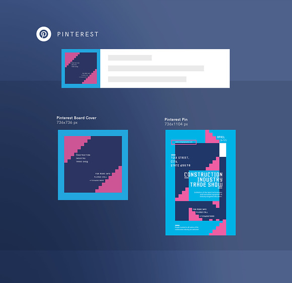 Social Media Pack | Industry Show in Social Media Templates - product preview 5