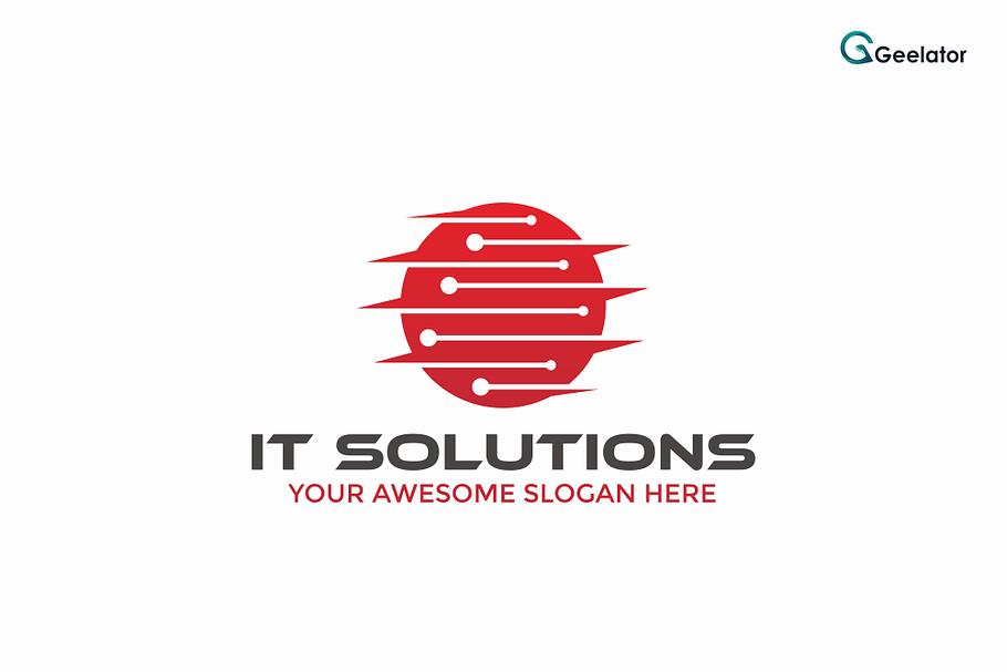IT Solutions Logo Template in Logo Templates - product preview 8