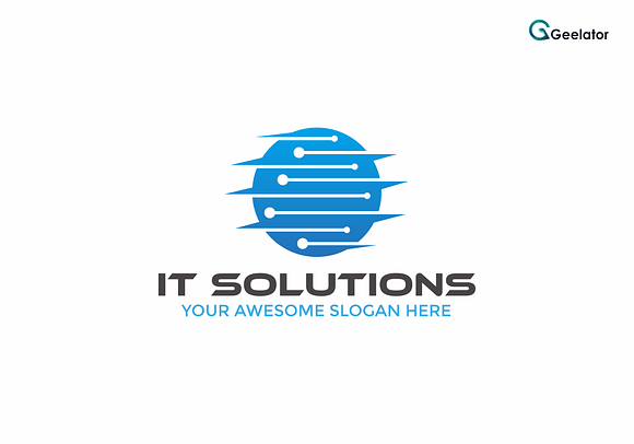 IT Solutions Logo Template in Logo Templates - product preview 2
