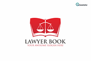 Lawyer Book Logo Template