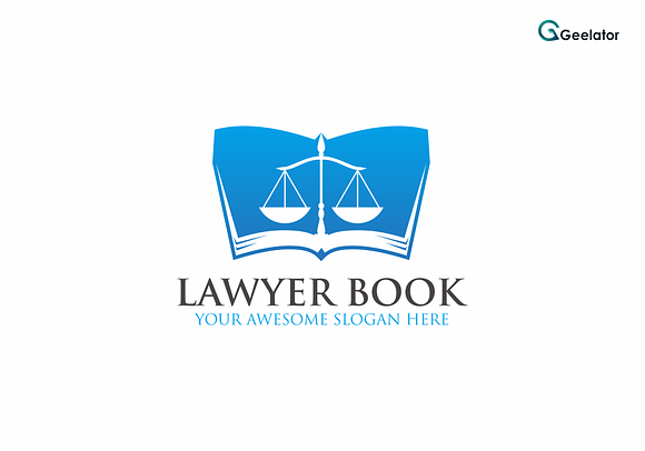 Lawyer Book Logo Template in Logo Templates - product preview 1