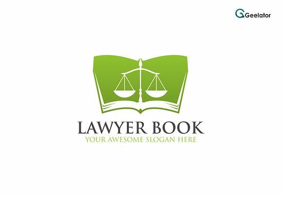 Lawyer Book Logo Template in Logo Templates - product preview 2