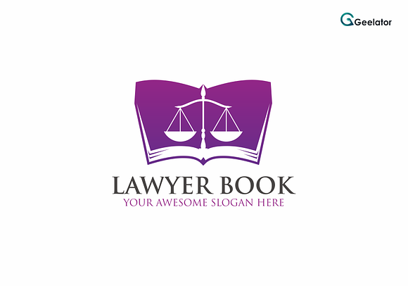 Lawyer Book Logo Template in Logo Templates - product preview 3
