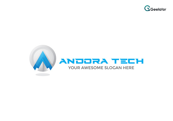Andora Tech - Letter A Logo in Logo Templates - product preview 1