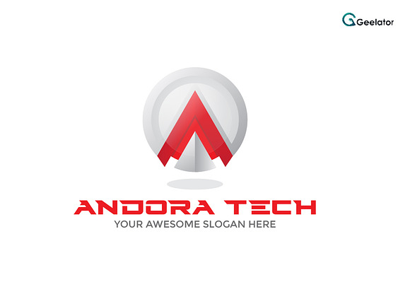 Andora Tech - Letter A Logo in Logo Templates - product preview 2