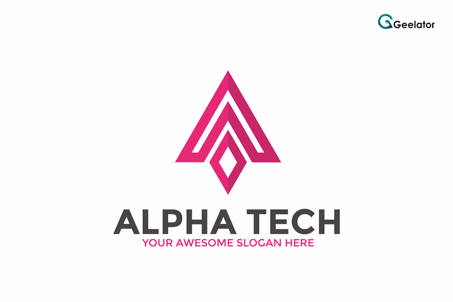 Alpha Tech Logo Template in Logo Templates - product preview 8