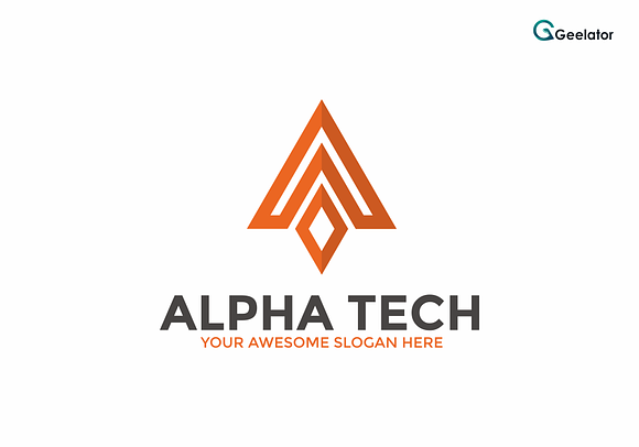 Alpha Tech Logo Template in Logo Templates - product preview 3