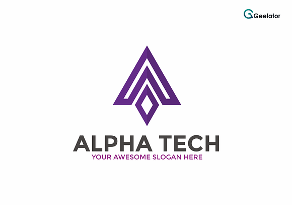 Alpha Tech Logo Template in Logo Templates - product preview 4
