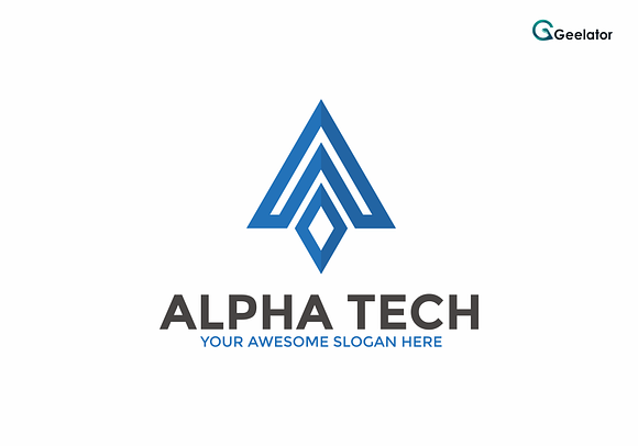 Alpha Tech Logo Template in Logo Templates - product preview 5