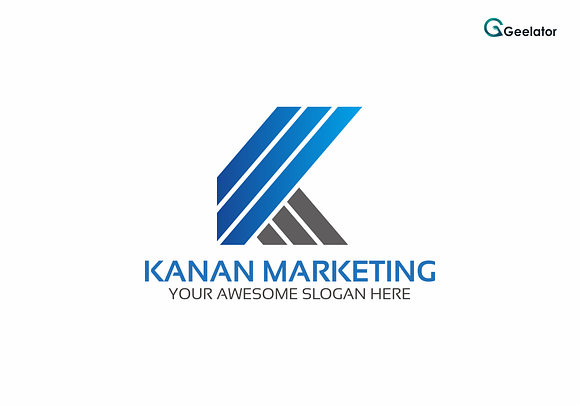 Kanan Marketing - Letter K Logo in Logo Templates - product preview 1