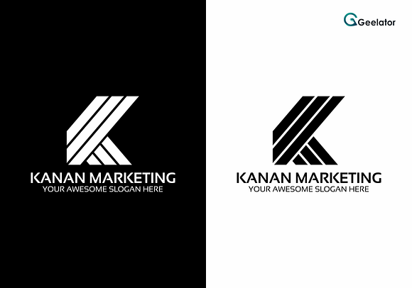 Kanan Marketing - Letter K Logo in Logo Templates - product preview 3