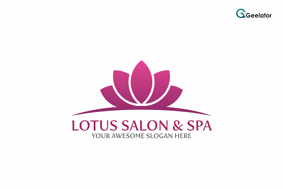 Lotus Salon & Spa Logo Template