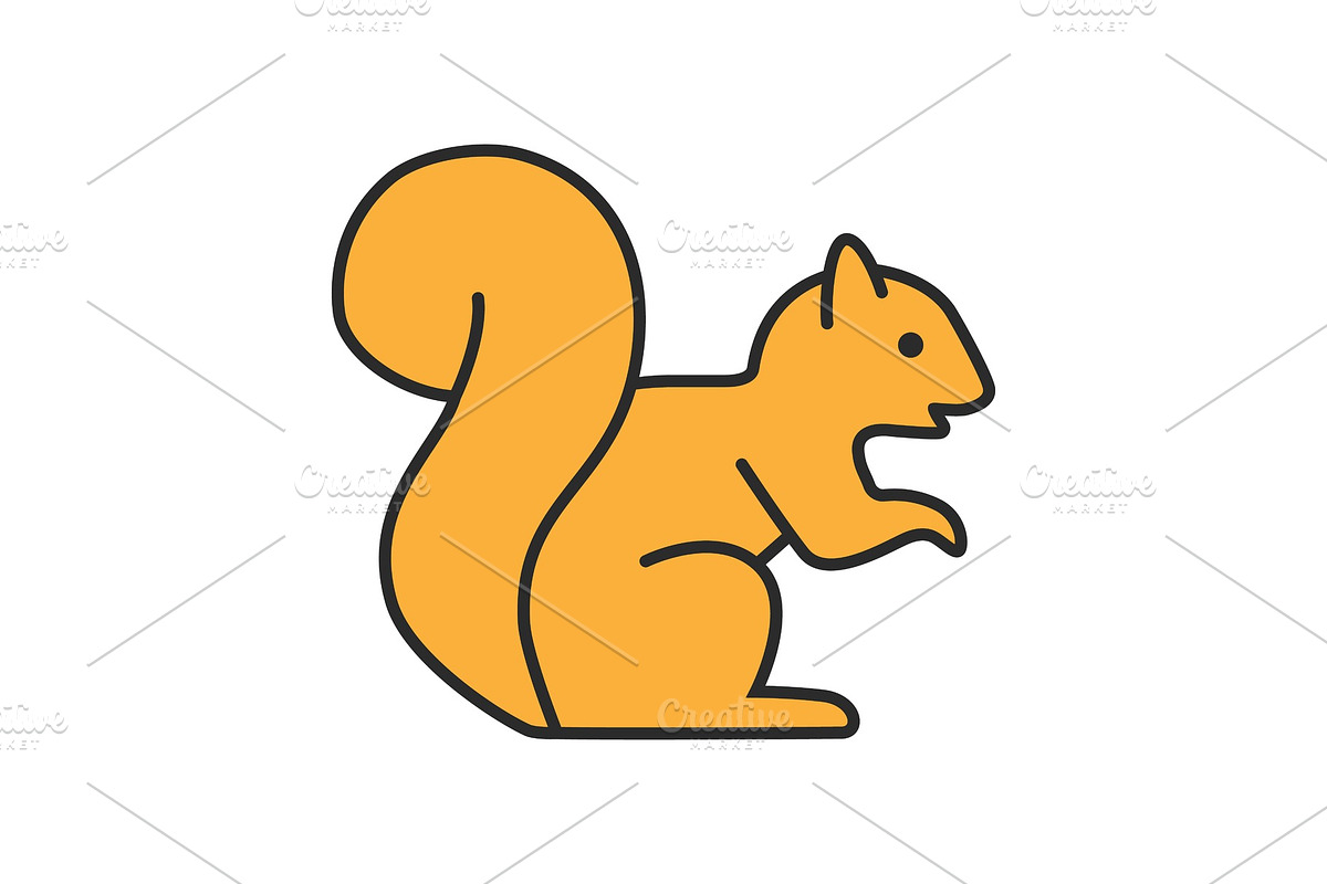 Squirrel color icon in Icons - product preview 8
