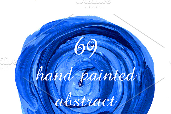 Set of 69 hand painted textures