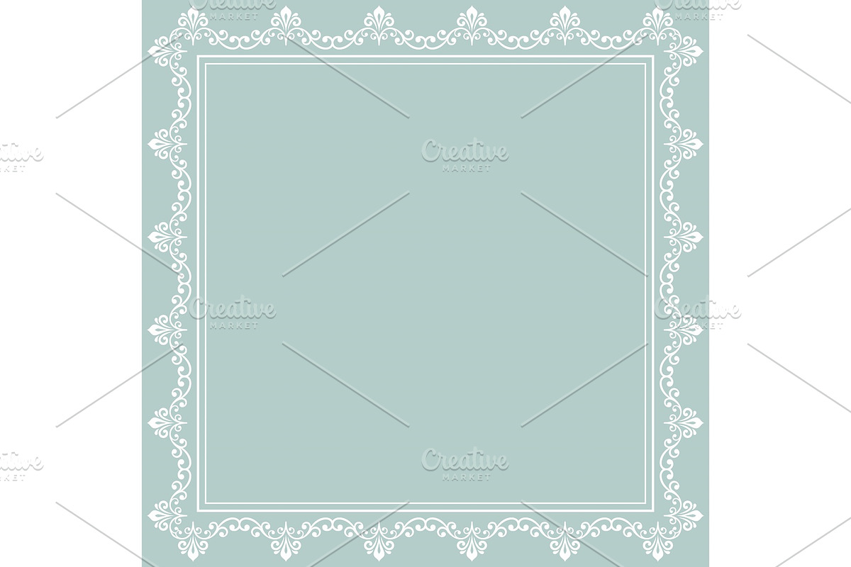 Floral Vector Fine Frame in Graphics - product preview 8