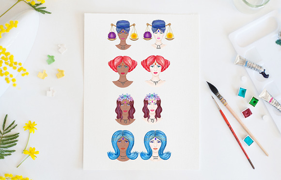 Zodiac star signs collection in Illustrations - product preview 2