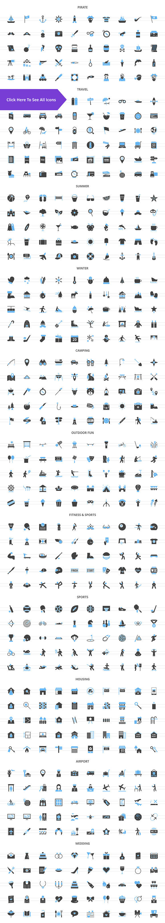 1110 Outdoors Filled Icons in Graphics - product preview 2