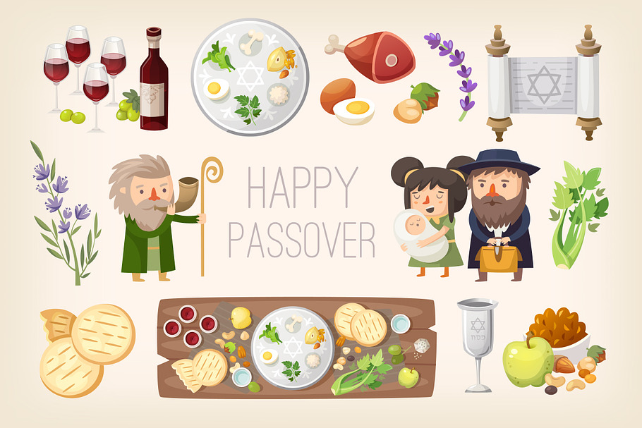 Passover elements in Illustrations - product preview 8