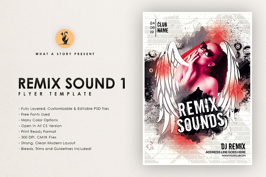 Remix Sound 1 in Flyer Templates - product preview 8