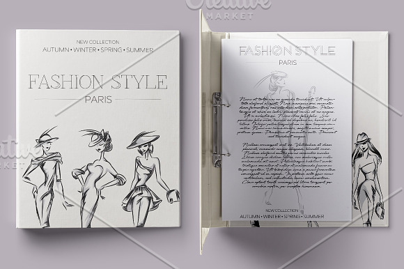 Beautiful Fashion Silhouettes  in Illustrations - product preview 8