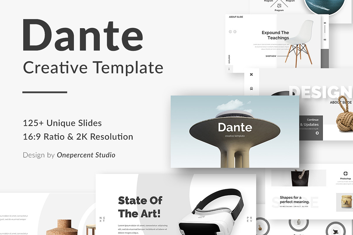 Dante Creative Powerpoint Template in PowerPoint Templates - product preview 8
