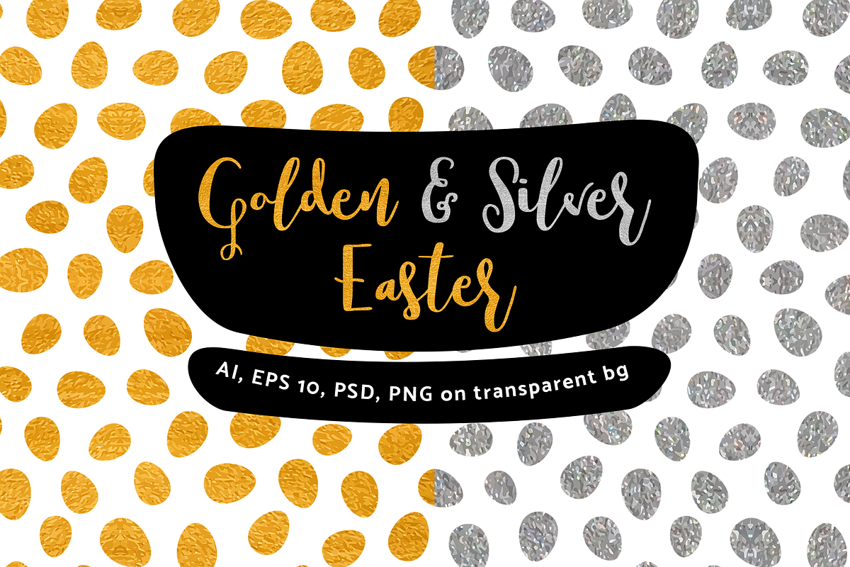 Golden and Silver Easter in Illustrations - product preview 8