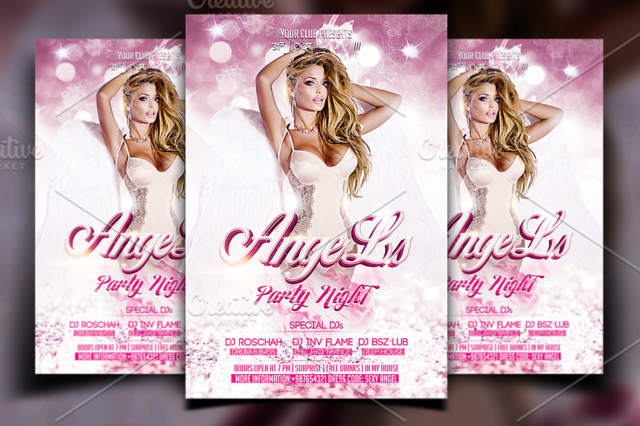 Angel Party Flyer