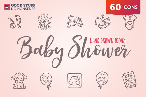 Baby Shower - Hand Drawn Icons in Game Icons - product preview 6