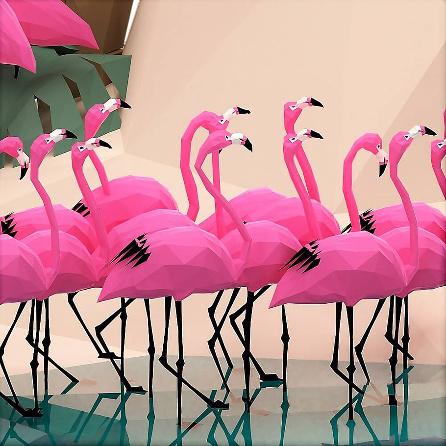 Flamingos in Animals - product preview 1