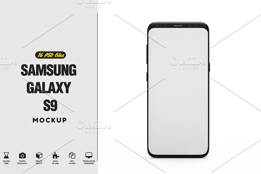 Samsung Galaxy S9 App Mockup