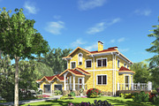 3D render the house.