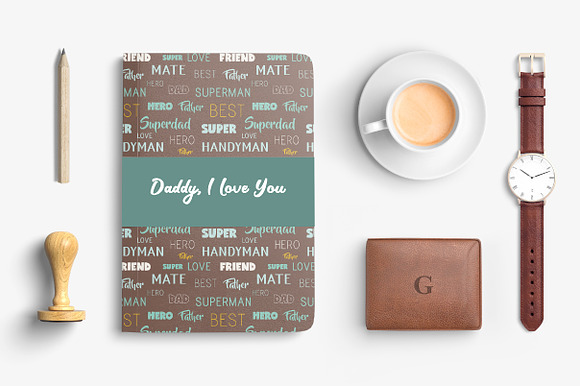 Father's Day Seamless Patterns  in Illustrations - product preview 1