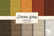 Autumn Burlap Texture
