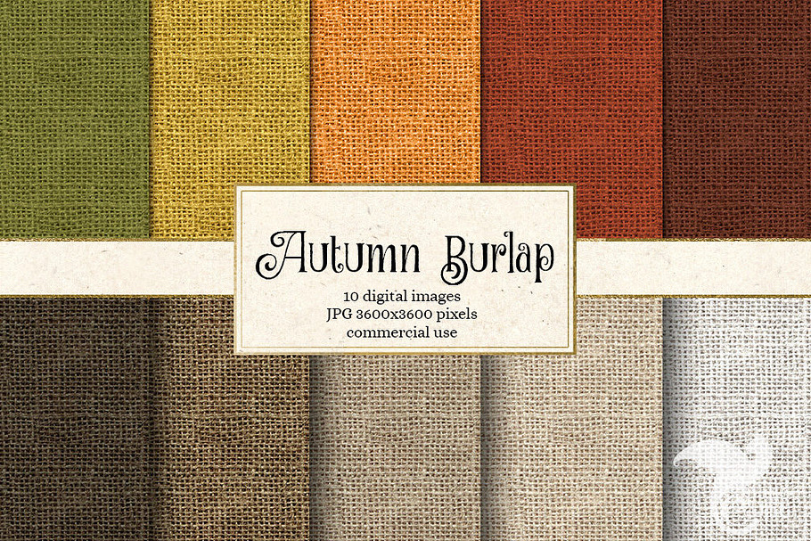 Autumn Burlap Texture in Textures - product preview 8