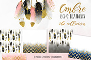 20% Off! Ombre Boho Feathers
