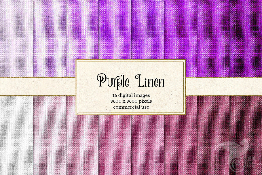 Purple Linen Texture Digital Paper