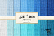 Blue Linen Digital Paper