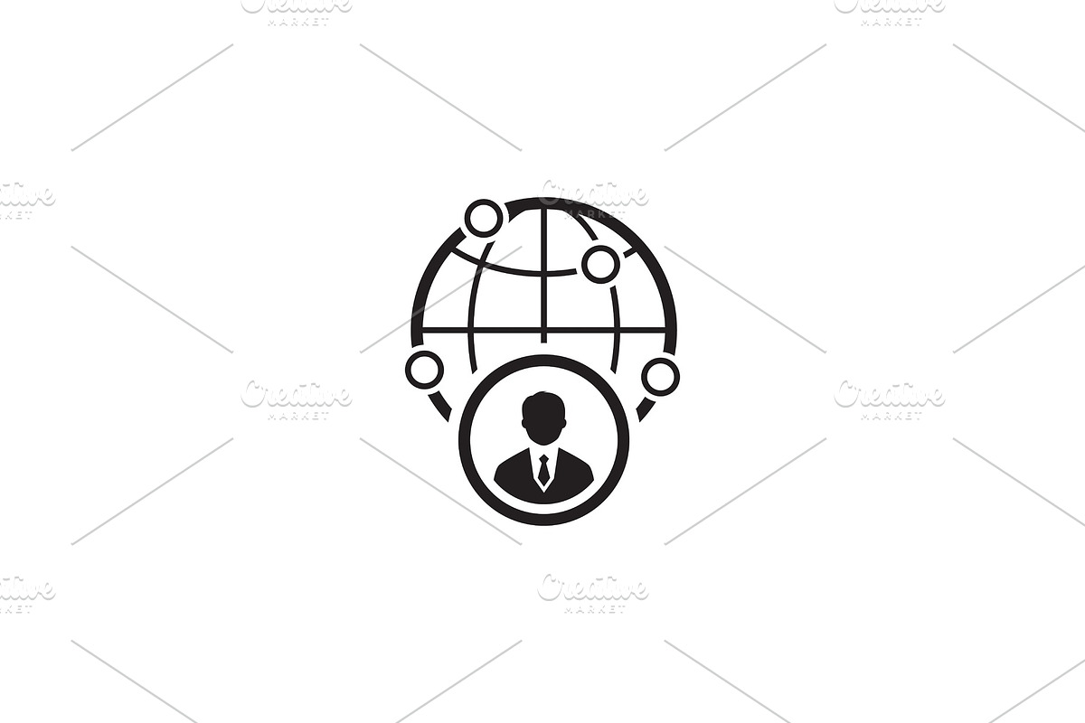 Business Representative Icon. Flat Design. in Illustrations - product preview 8