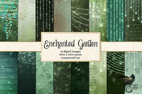 Enchanted Garden Backgrounds in Textures - product preview 4