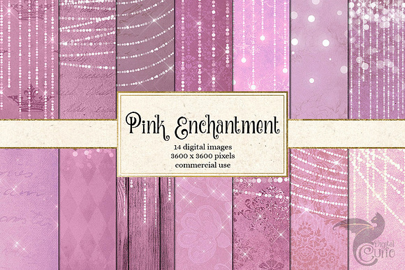 Enchanted Pink Backgrounds in Textures - product preview 3