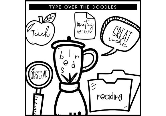 All The Things - Doodle Font in Symbol Fonts - product preview 5