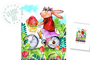 Easter Bunny Cute Print 