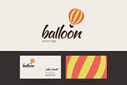 Air balloon logo template.