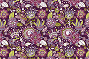 3 Floral Seamless Patterns
