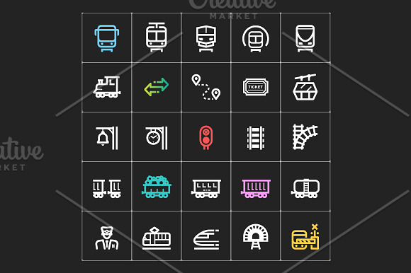 Train Mini Icon in Car Icons - product preview 2